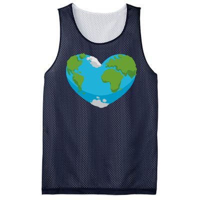 Earth Shaped Heart Mesh Reversible Basketball Jersey Tank