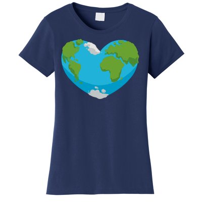 Earth Shaped Heart Women's T-Shirt