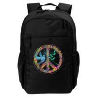 Earth Watercolor Peace Sign Backpack