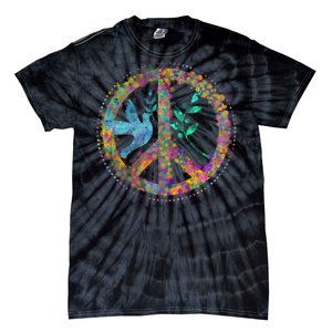 Earth Watercolor Peace Sign Tie-Dye T-Shirt