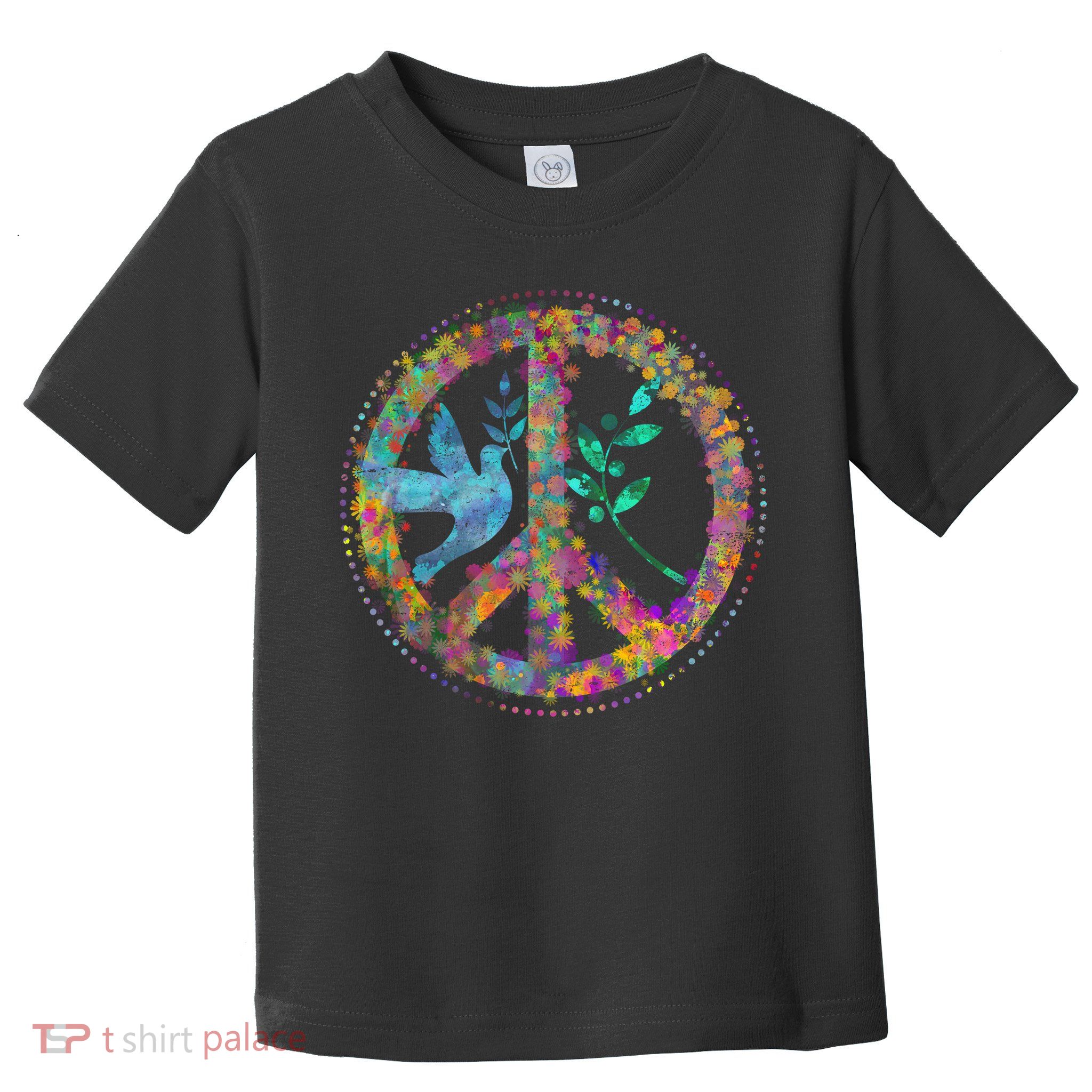 Earth Watercolor Peace Sign Toddler T-Shirt