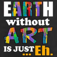 Earth Without Art Is Just Eh 7 Panel Mesh Trucker Snapback Hat
