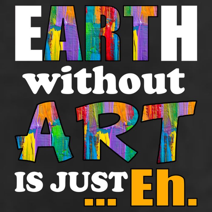 Earth Without Art Is Just Eh 7 Panel Mesh Trucker Snapback Hat