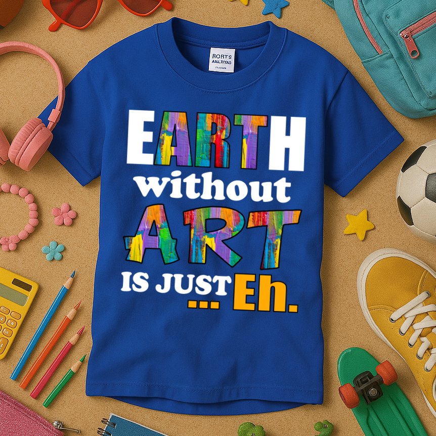 Earth Without Art Is Just Eh Kids T-Shirt