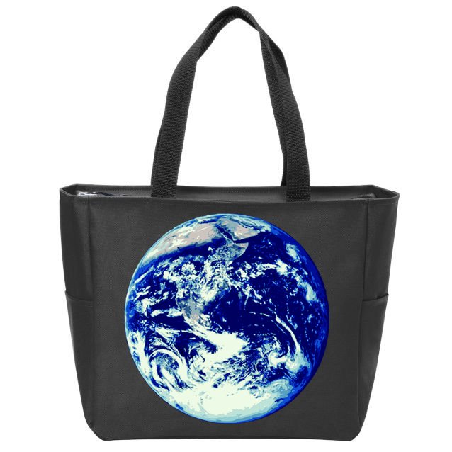 Earth World Zip Tote Bag