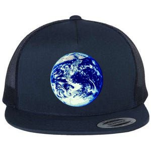 Earth World Flat Bill Trucker Hat