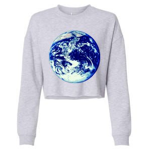 Earth World Cropped Pullover Crew