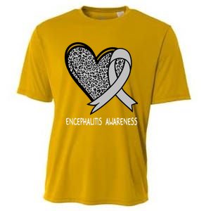 Encephalitis Awareness Silver Ribbon Funny Gift Cooling Performance Crew T-Shirt