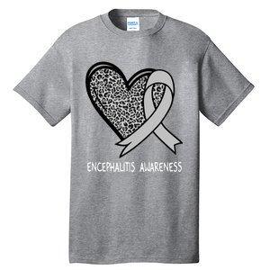 Encephalitis Awareness Silver Ribbon Funny Gift Tall T-Shirt