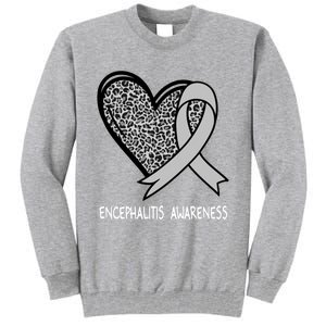 Encephalitis Awareness Silver Ribbon Funny Gift Tall Sweatshirt