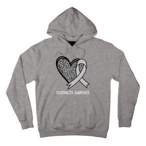 Encephalitis Awareness Silver Ribbon Funny Gift Tall Hoodie