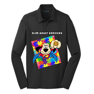 Elim Adult Services Silk Touch Performance Long Sleeve Polo