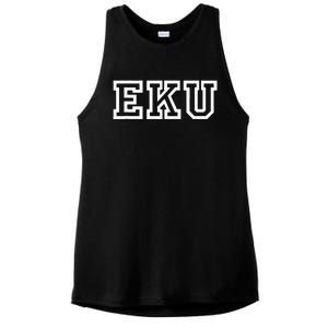 EKU Athletic Sport College University @ Alumni Ladies PosiCharge Tri-Blend Wicking Tank