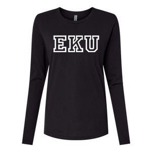 EKU Athletic Sport College University @ Alumni Womens Cotton Relaxed Long Sleeve T-Shirt