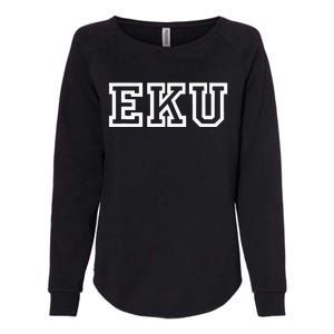 EKU Athletic Sport College University @ Alumni Womens California Wash Sweatshirt