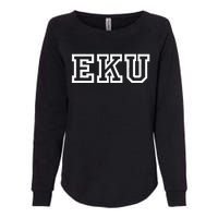 EKU Athletic Sport College University @ Alumni Womens California Wash Sweatshirt