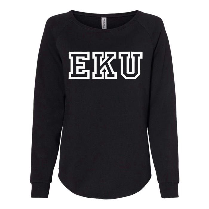 EKU Athletic Sport College University @ Alumni Womens California Wash Sweatshirt