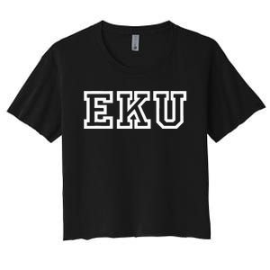 EKU Athletic Sport College University @ Alumni Women's Crop Top Tee