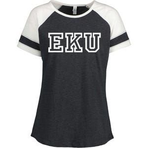 EKU Athletic Sport College University @ Alumni Enza Ladies Jersey Colorblock Tee