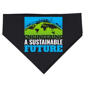 Engineering A Sustainable Future Renewable Energy Earth Day Gift USA-Made Doggie Bandana