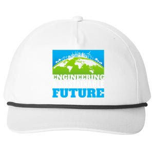 Engineering A Sustainable Future Renewable Energy Earth Day Gift Snapback Five-Panel Rope Hat