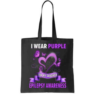Epilepsy Awareness S I Wear Purple For My Daughter Bag