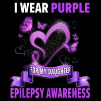Epilepsy Awareness S I Wear Purple For My Daughter Premium T-Shirt