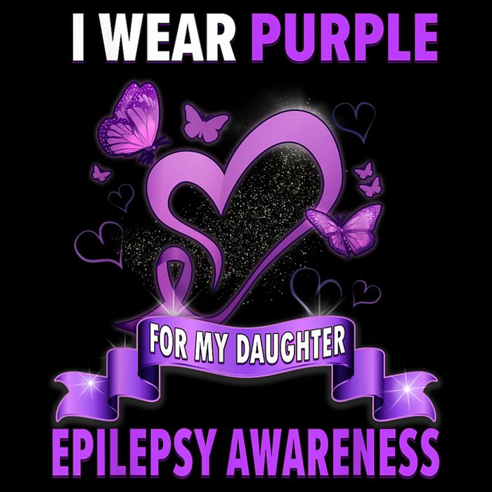Epilepsy Awareness S I Wear Purple For My Daughter Premium T-Shirt
