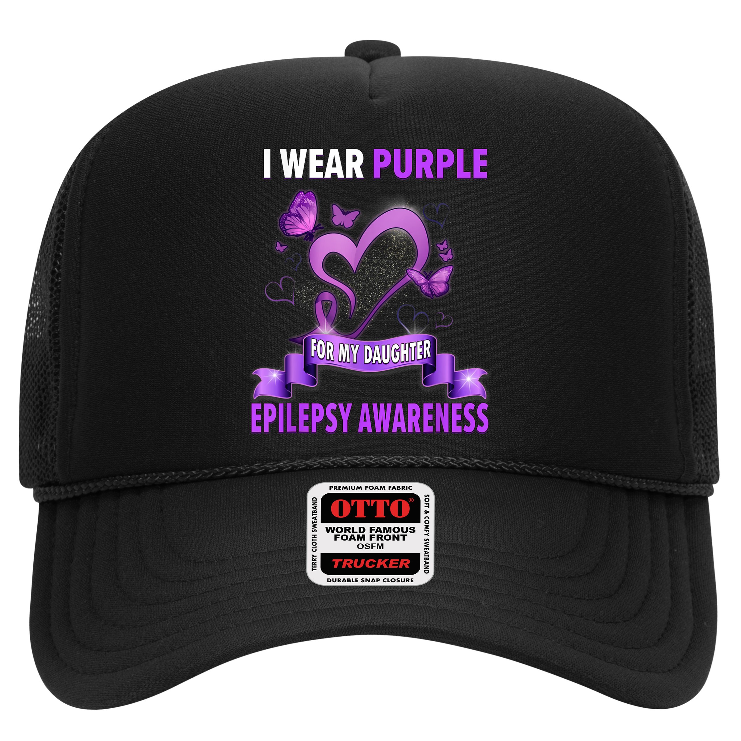 Epilepsy Awareness S I Wear Purple For My Daughter Hat