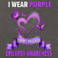 Epilepsy Awareness S I Wear Purple For My Daughter Cotton Canvas Backpack