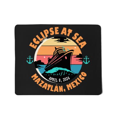 Eclipse At Sea MazatláN Mexico Total Solar Eclipse Mousepad