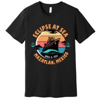 Eclipse At Sea MazatláN Mexico Total Solar Eclipse Premium T-Shirt