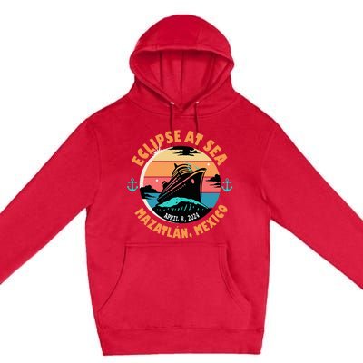 Eclipse At Sea MazatláN Mexico Total Solar Eclipse Premium Pullover Hoodie