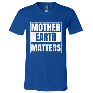 Environtal Awareness Sustainable Planet Mother Earth Day Gift V-Neck T-Shirt