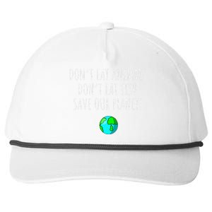 Environmental Awareness Sustainable Planet Vegan Earth Day Snapback Five-Panel Rope Hat