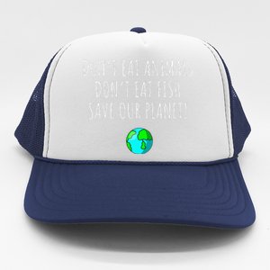 Environmental Awareness Sustainable Planet Vegan Earth Day Trucker Hat