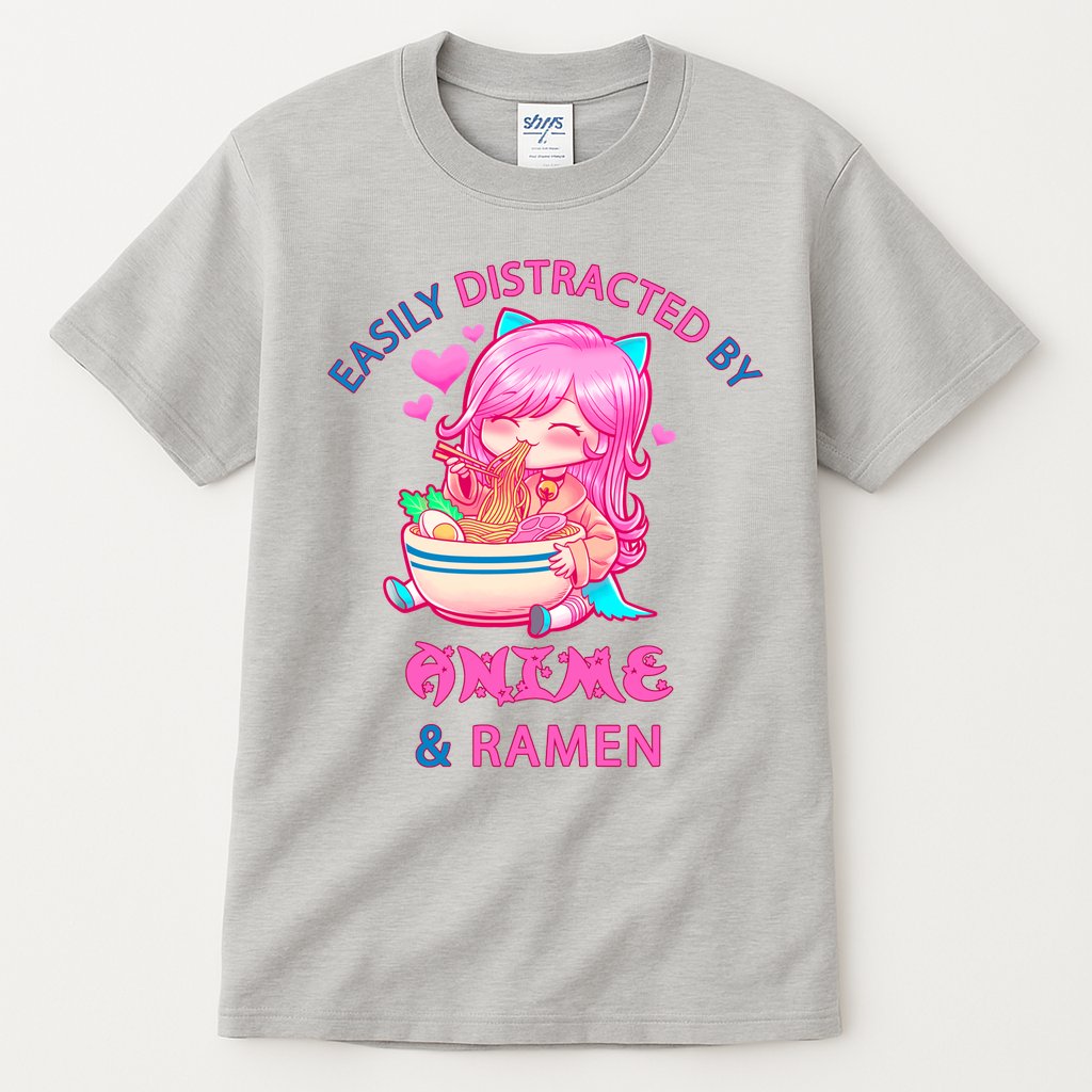 Easily Distracted By Anime & Ramen Tall T-Shirt