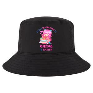 Easily Distracted By Anime & Ramen Cool Comfort Performance Bucket Hat