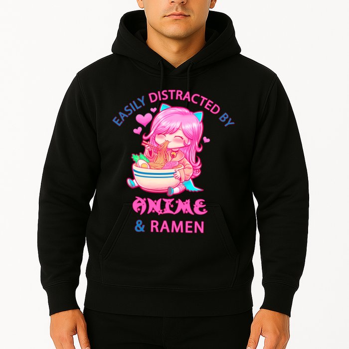 Easily Distracted By Anime & Ramen Hoodie