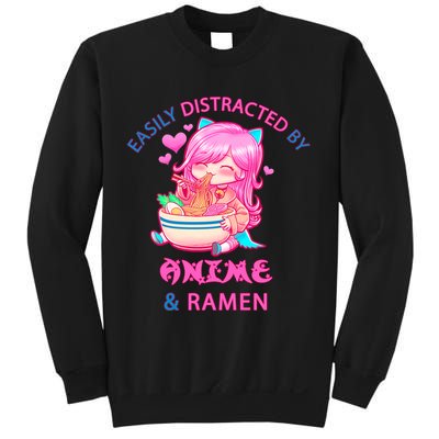 Easily Distracted By Anime & Ramen Sweatshirt