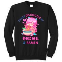 Easily Distracted By Anime & Ramen Sweatshirt