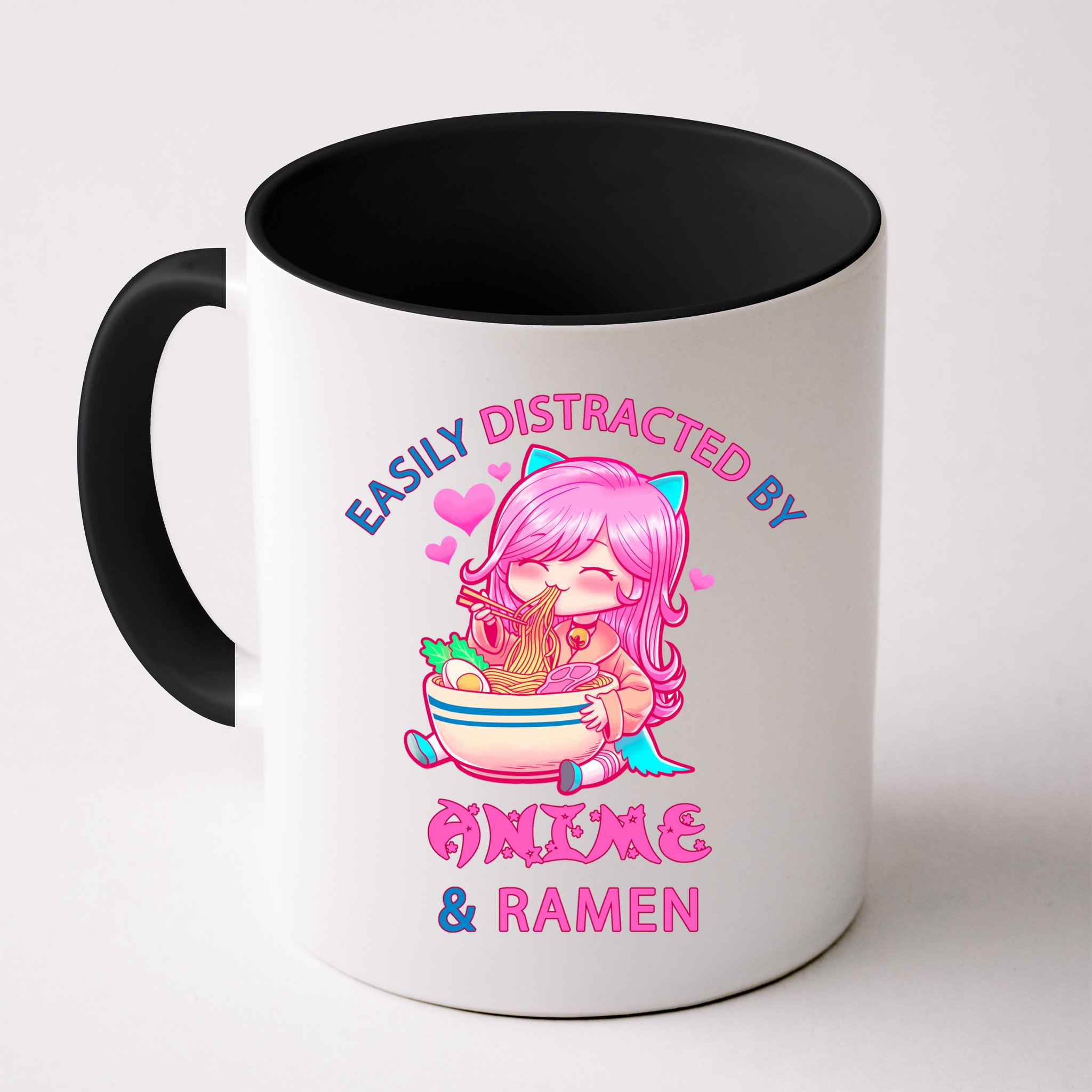 Easily Distracted By Anime & Ramen Mug