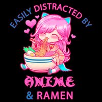 Easily Distracted By Anime & Ramen Baby Bodysuit