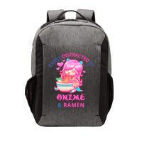 Easily Distracted By Anime & Ramen Vector Backpack