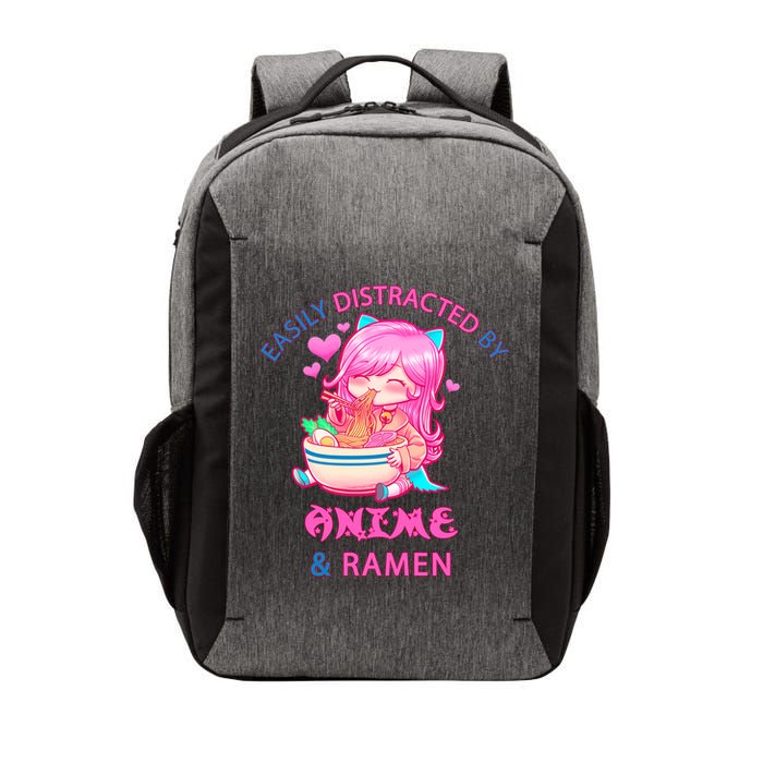 Easily Distracted By Anime & Ramen Vector Backpack