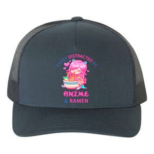 Easily Distracted By Anime & Ramen Yupoong Adult 5-Panel Trucker Hat