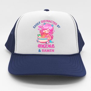 Easily Distracted By Anime & Ramen Trucker Hat