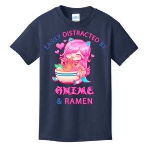 Easily Distracted By Anime & Ramen Kids T-Shirt