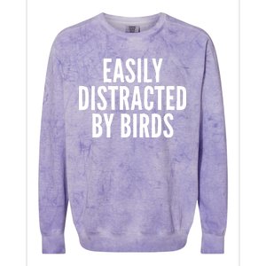 Easily Distracted By Birds Colorblast Crewneck Sweatshirt