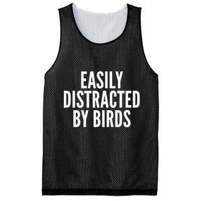 Easily Distracted By Birds Mesh Reversible Basketball Jersey Tank